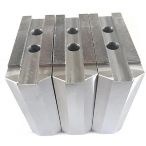 Cтальные мягкие накладные заостренные кулачки (3 шт.) для гидравлических патронов ⌀610 мм, 180x65x80 мм, паз 25 мм, МЦ 60 мм, М20