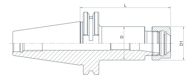 Цанговый патрон c шестигранной гайкой AdvaCut SK40, ER16, ø1-10 мм, H=63мм; DIN69871; AD; G6,3