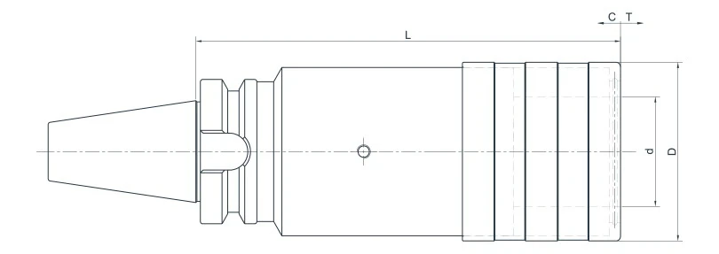 Быстросменный патрон для метчиков с компенсационной муфтой AdvaCut BT40, M3-M12, L=65мм; MAS403/BT;