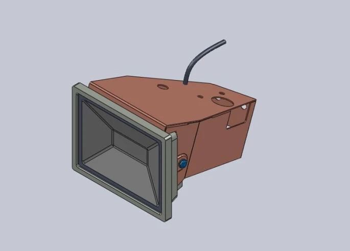 Правый светильник в рабочей зоне