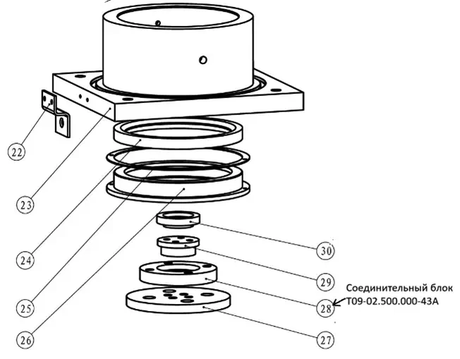 Соединительный блок T09-02.500.000-43A