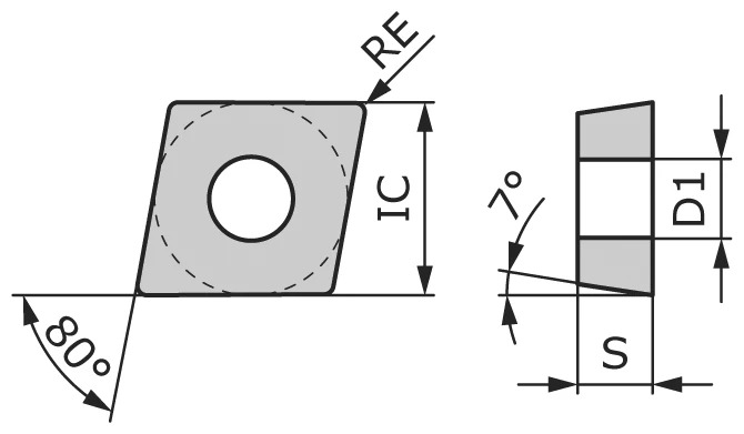 Пластина токарная CCGT09T301-TCRR-CP1320