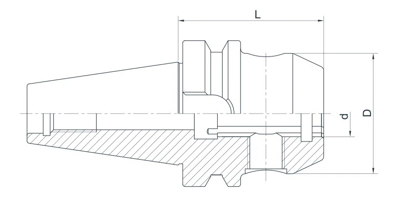 Патрон AdvaCut Whistle Notch BT40, отверстие ø8мм, L=50мм; MAS403/BT; AD; G6,3;