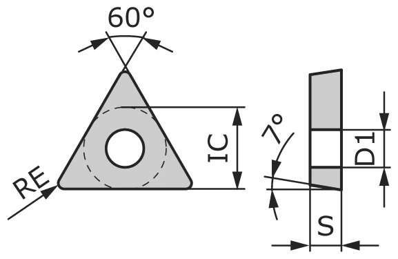 Пластина токарная TCGX110208-TANN-CU4020