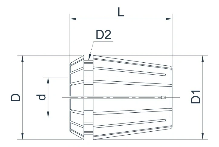Цанга ER11, ø1/8", высокоточная, макс. биение 0,005 мм