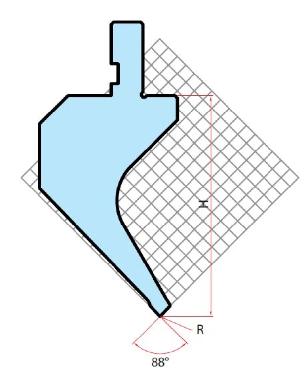 AM Пуансон 453 TH 88° R=0,6 H=89,4 L=835 (секционный)