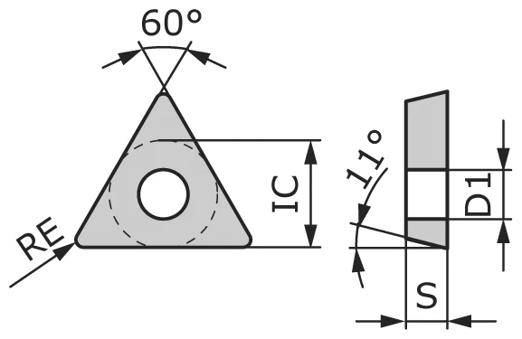 Пластина CBN токарная TPGW110308-CGA3-BC6025