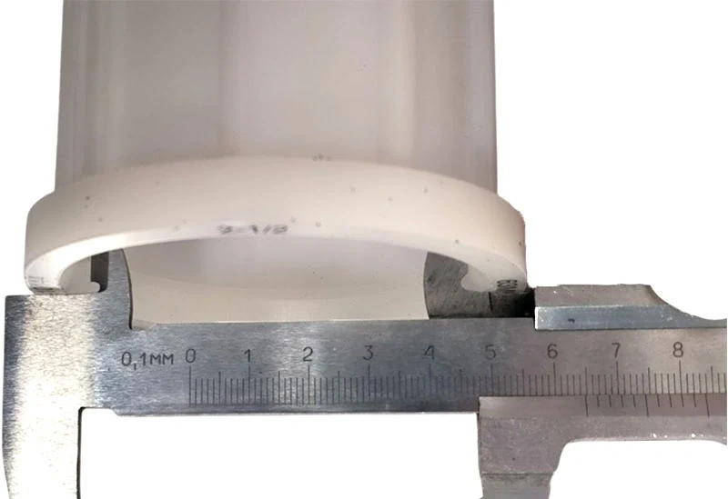 Пластиковая направляющая для податчика прутка (64 мм)