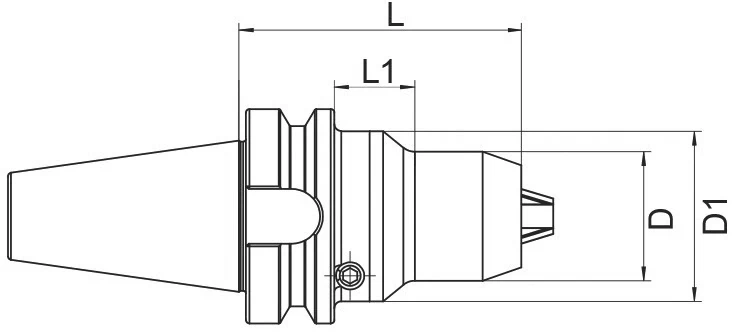 Cверлильный патрон AdvaCut BBT40, ø 3-16мм, L=90мм; MAS403/BT; AD; G6,3;
