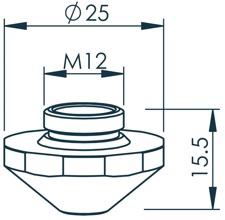 Сопло одинарное Ø1.4 EAA (1324863, TR407-4863)