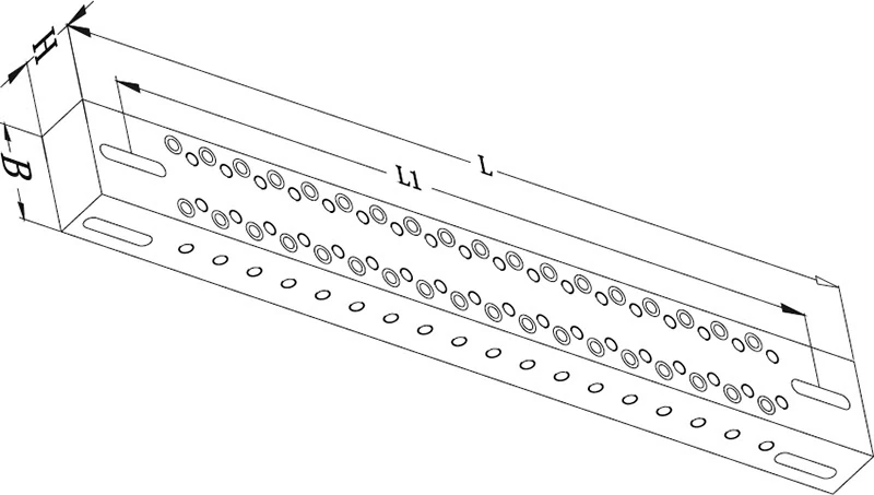 Прижимной мост L=650 мм, B=60 мм, H=35 мм