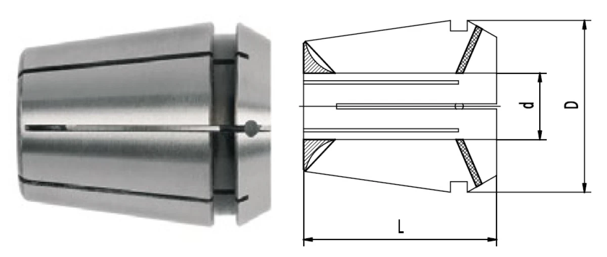 Комплект высокоточных герметичных цанг ER16, 3-10 мм (8 шт)