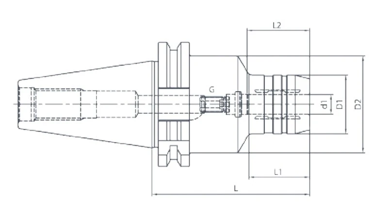 Гидропластовый патрон AdvaCut SK40, отверстие ø10мм, L=110мм; DIN69871; A; G2.5