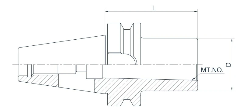 Держатель AdvaCut BT40 для сверл с конусом Морзе №3 (MK3), L=70мм; MAS403/BT; AD; G6,3;