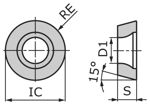 Пластина PCD токарная RDEW100300-PNA1-PD4025