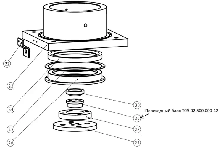 Переходный блок T09-02.500.000-42
