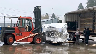 Дождь и пасмурная погода — не помеха для команды нашего склада