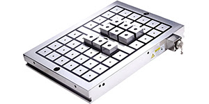 Магнитная плита 330x620 мм, 32 полюса 50x50 мм