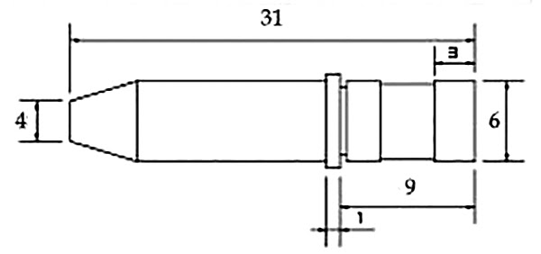Эскиз направляющей GCS для электродов диаметром 0,1-1,0 мм
