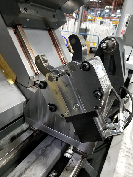 Гидравлический люнет токарного станка